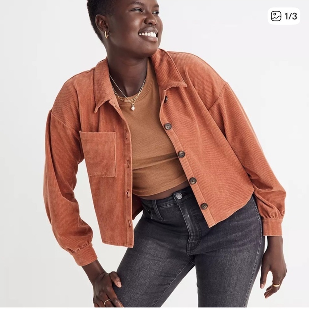 MADEWELL RUST CORDUROY UTILITY JACKET! - Picture 6 of 8